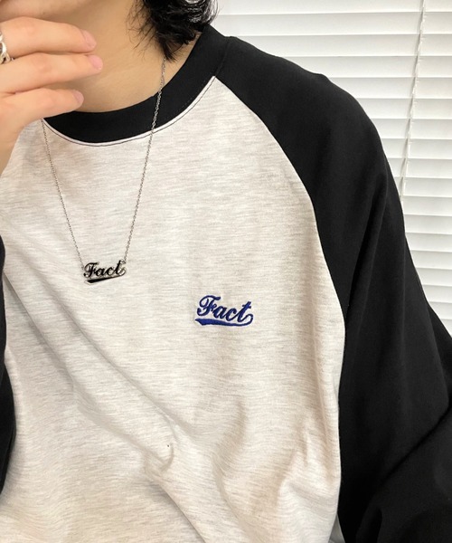 WHO'S WHO gallery（フーズフーギャラリー）の「COOPER FACTラグラン刺繍TEE（Tシャツ/カットソー・メンズ・ブラック/ネイビー/グリーン・FREE）」の17枚目の写真