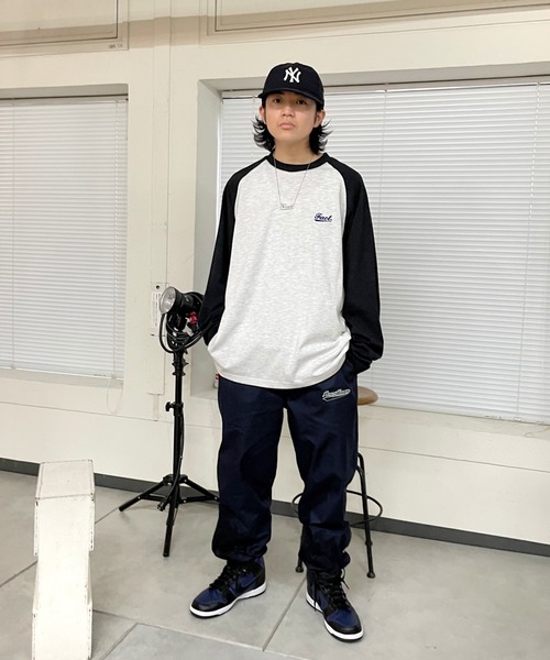 WHO'S WHO gallery（フーズフーギャラリー）の「COOPER FACTラグラン刺繍TEE（Tシャツ/カットソー・メンズ・ブラック/ネイビー/グリーン・FREE）」の18枚目の写真