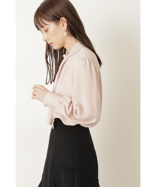JILL STUART(ジルスチュアート)の「◆エルダパールブラウス(シャツ/ブラウス・レディース・ピンク/ホワイト/ブラック・MEDIUM/SMALL)」の10枚目の写真