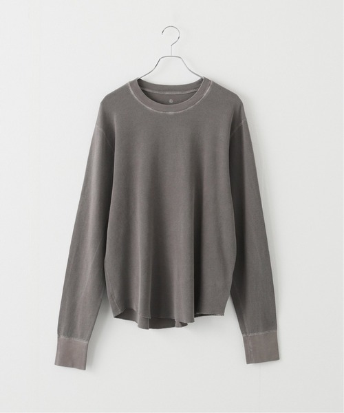SAVE KHAKI UNITED(セーブカーキユナイテッド)の「SKU L/S THERMAL POINTELLE CREW(Tシャツ/カットソー・メンズ・ダークグリーン/ブラック/チョコ/クリアブルー・MEDIUM/LARGE/X-LARGE)」の3枚目の写真