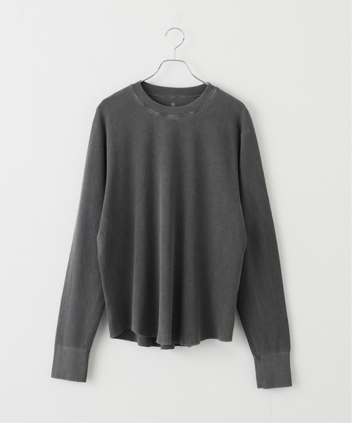 SAVE KHAKI UNITED(セーブカーキユナイテッド)の「SKU L/S THERMAL POINTELLE CREW(Tシャツ/カットソー・メンズ・ダークグリーン/ブラック/チョコ/クリアブルー・MEDIUM/LARGE/X-LARGE)」の2枚目の写真