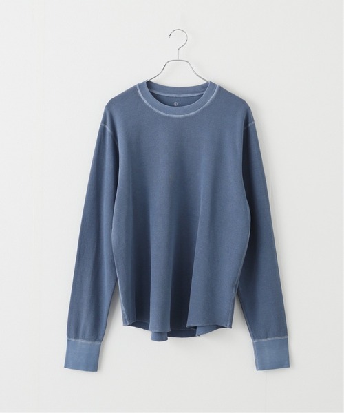 SAVE KHAKI UNITED(セーブカーキユナイテッド)の「SKU L/S THERMAL POINTELLE CREW(Tシャツ/カットソー・メンズ・ダークグリーン/ブラック/チョコ/クリアブルー・MEDIUM/LARGE/X-LARGE)」の1枚目の写真