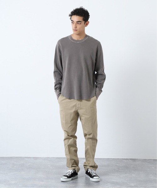 SAVE KHAKI UNITED(セーブカーキユナイテッド)の「SKU L/S THERMAL POINTELLE CREW(Tシャツ/カットソー・メンズ・ダークグリーン/ブラック/チョコ/クリアブルー・MEDIUM/LARGE/X-LARGE)」の19枚目の写真