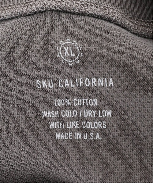 SAVE KHAKI UNITED(セーブカーキユナイテッド)の「SKU L/S THERMAL POINTELLE CREW(Tシャツ/カットソー・メンズ・ダークグリーン/ブラック/チョコ/クリアブルー・MEDIUM/LARGE/X-LARGE)」の14枚目の写真