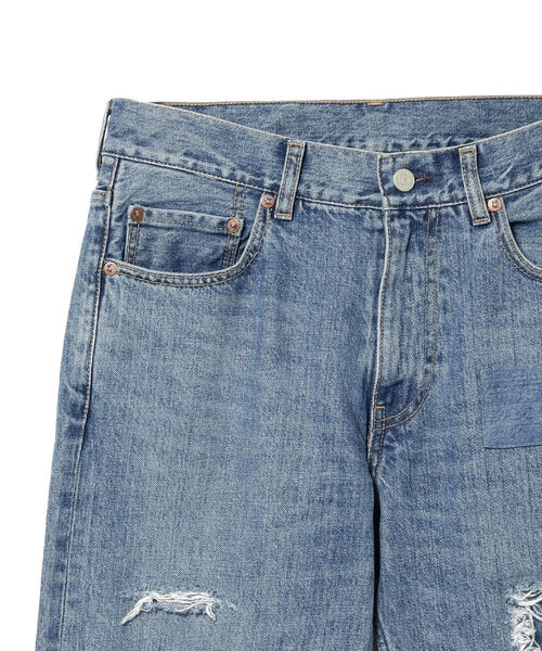BEAMS（ビームス）の「BEAMS / リペア 5ポケット デニム パンツ（デニムパンツ・メンズ・インディゴブルー・SMALL/MEDIUM/LARGE/X-LARGE）」の8枚目の写真