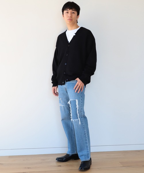 BEAMS（ビームス）の「BEAMS / リペア 5ポケット デニム パンツ（デニムパンツ・メンズ・インディゴブルー・SMALL/MEDIUM/LARGE/X-LARGE）」の15枚目の写真