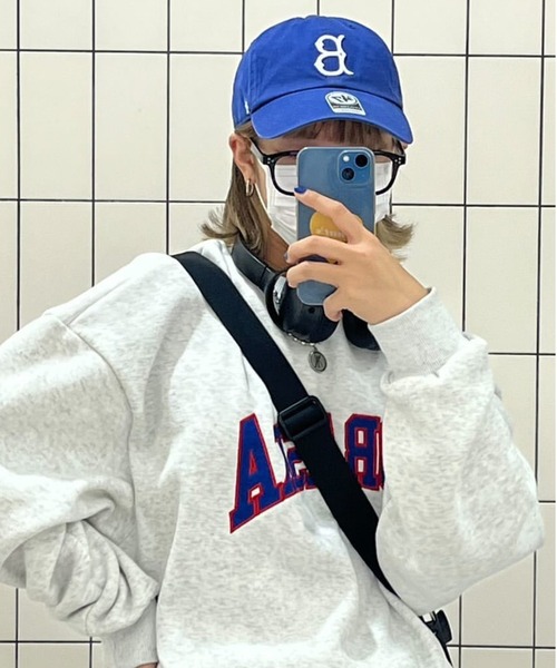 CPCM（シーピーシーエム）の「NEBRASKA裏起毛クルーネックスウェット（スウェット・メンズ・パープル/ブラウン/グレー/グリーン・MEDIUM/LARGE）」の2枚目の写真