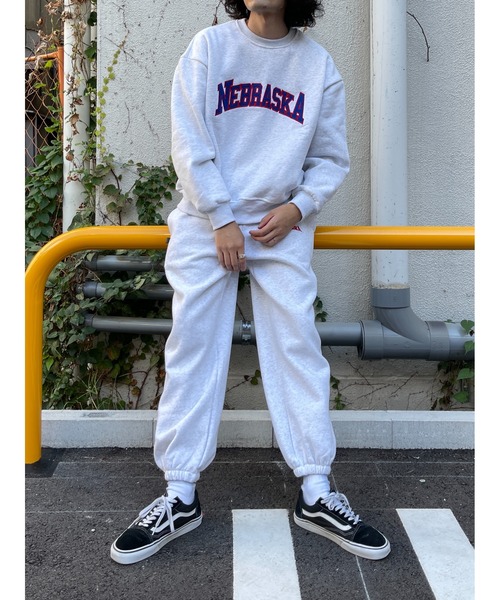 CPCM（シーピーシーエム）の「NEBRASKA裏起毛クルーネックスウェット（スウェット・メンズ・パープル/ブラウン/グレー/グリーン・MEDIUM/LARGE）」の9枚目の写真