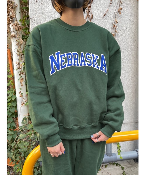 CPCM（シーピーシーエム）の「NEBRASKA裏起毛クルーネックスウェット（スウェット・メンズ・パープル/ブラウン/グレー/グリーン・MEDIUM/LARGE）」の13枚目の写真