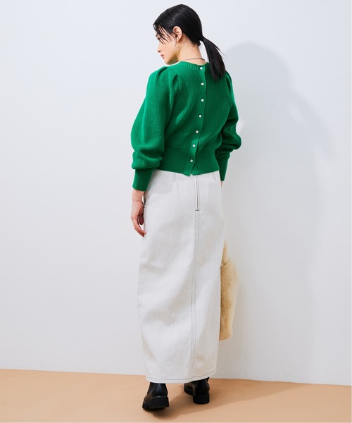 ADAM ET ROPE'(アダムエロペ)の「2WAYパワショルカーディガン(カーディガン/ボレロ・レディース・キナリ/ブラック/グリーン・FREE)」の15枚目の写真