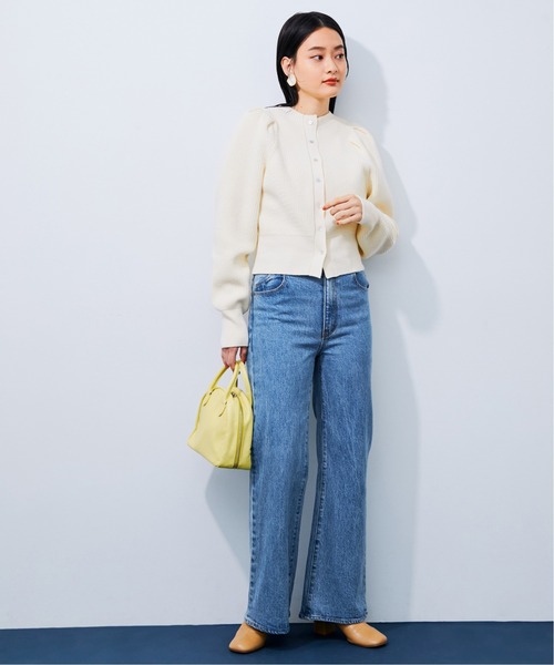 ADAM ET ROPE'(アダムエロペ)の「2WAYパワショルカーディガン(カーディガン/ボレロ・レディース・キナリ/ブラック/グリーン・FREE)」の17枚目の写真