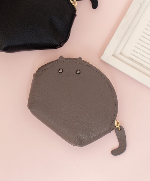 セール 本革 ネコちゃん ウォレット コインケース ミニ財布 コインケース Device デバイス のファッション通販 Zozotown