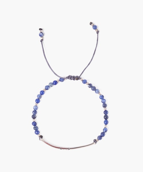 CHAN LUU(チャンルー)の「シルバースタンププレート ブレスレット BS-6075(ブレスレット・メンズ・ネイビー/ターコイズブルー/ブラック/ブラウン・フリー)」の7枚目の写真