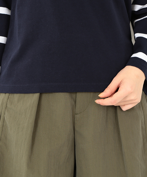 Ray BEAMS(レイビームス)の「Ray BEAMS / 袖ボーダー ロングスリーブT(Tシャツ/カットソー・レディース・ホワイト/ネイビー/オフホワイト・ONE SIZE)」の10枚目の写真