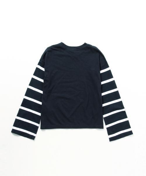 Ray BEAMS(レイビームス)の「Ray BEAMS / 袖ボーダー ロングスリーブT(Tシャツ/カットソー・レディース・ホワイト/ネイビー/オフホワイト・ONE SIZE)」の13枚目の写真