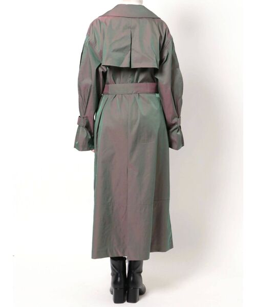 MURUA（ムルーア）の「タックスリーブシャンブレートレンチコート（トレンチコート・レディース・ベージュ/カーキ・FREE）」の10枚目の写真