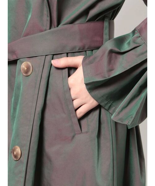 MURUA（ムルーア）の「タックスリーブシャンブレートレンチコート（トレンチコート・レディース・ベージュ/カーキ・FREE）」の7枚目の写真
