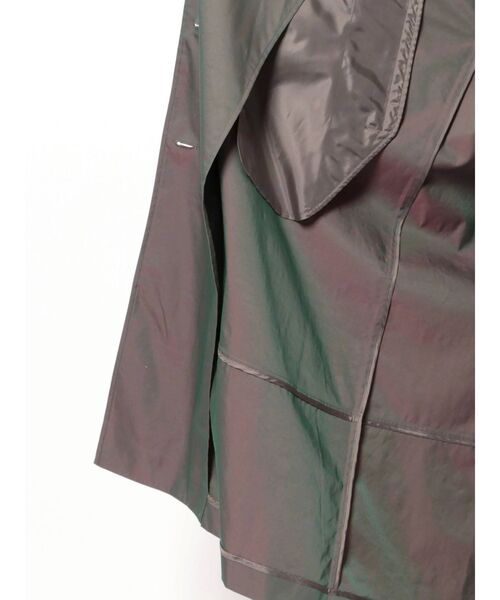 MURUA（ムルーア）の「タックスリーブシャンブレートレンチコート（トレンチコート・レディース・ベージュ/カーキ・FREE）」の6枚目の写真