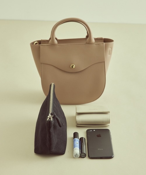 Legato Largo（レガートラルゴ）の「【Legato Largo】かるいかばんミニショルダーバッグ（ショルダーバッグ・レディース・キナリ/ベージュ系その他/ブラック・FREE）」の20枚目の写真