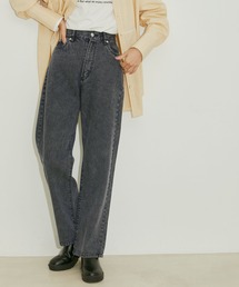 vis-`a-vis | 【WEB限定】ケミカルウォッシュデニムストレートパンツ(デニムパンツ)