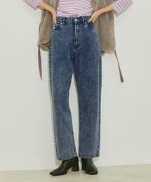 vis-`a-vis | 【WEB限定】ケミカルウォッシュデニムストレートパンツ(デニムパンツ)