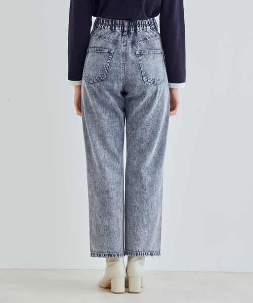 vis-`a-vis（ビサビ）の「【WEB限定】ケミカルウォッシュデニムストレートパンツ（デニムパンツ・レディース・ブラック系その他/ブルー系その他6・SS/S/L/M）」の12枚目の写真