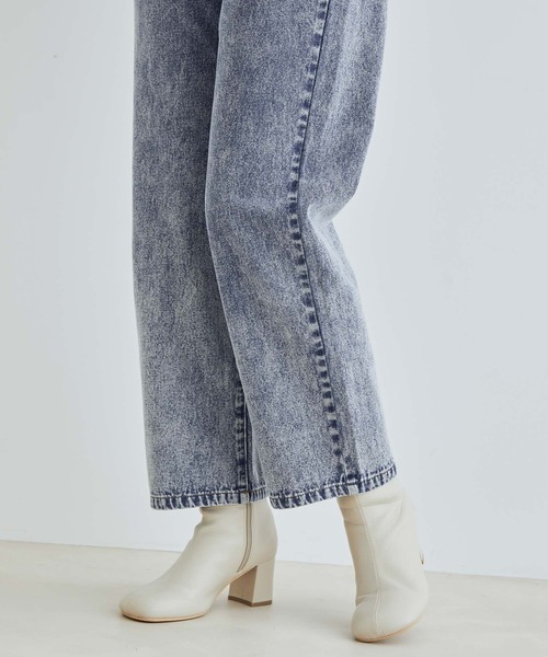 vis-`a-vis（ビサビ）の「【WEB限定】ケミカルウォッシュデニムストレートパンツ（デニムパンツ・レディース・ブラック系その他/ブルー系その他6・SS/S/L/M）」の18枚目の写真