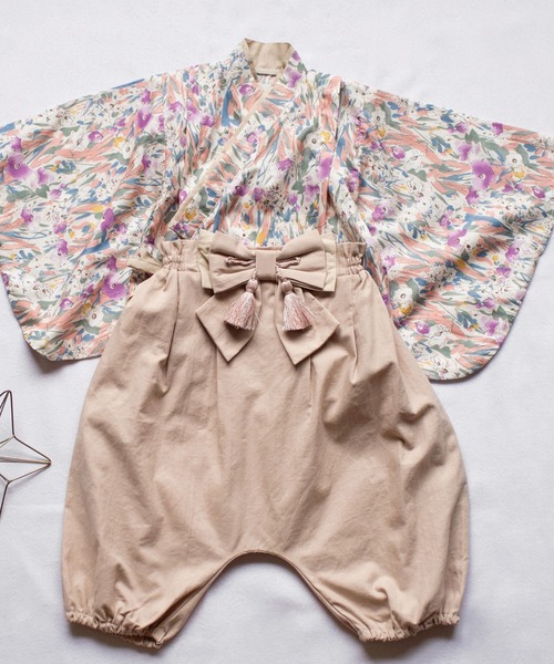 mocmof(モクモフ)の「おめかし袴セット(ロンパース・キッズ・ブラック/ピンク/グレー/ブルー・70-90cm/70-80cm)」の6枚目の写真