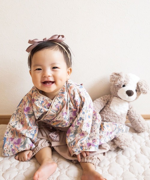 mocmof(モクモフ)の「おめかし袴セット(ロンパース・キッズ・ブラック/ピンク/グレー/ブルー・70-90cm/70-80cm)」の12枚目の写真