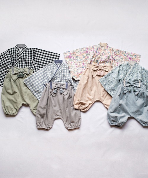 mocmof(モクモフ)の「おめかし袴セット(ロンパース・キッズ・ブラック/ピンク/グレー/ブルー・70-90cm/70-80cm)」の5枚目の写真