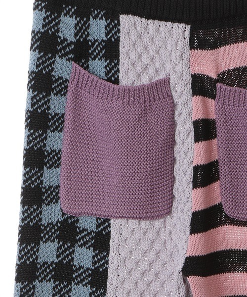 Candy Stripper(キャンディストリッパー)の「COVERED WITH PATTERNS KNIT パンツ(その他パンツ・レディース・カーキ/パープル/ブラック・2)」の15枚目の写真