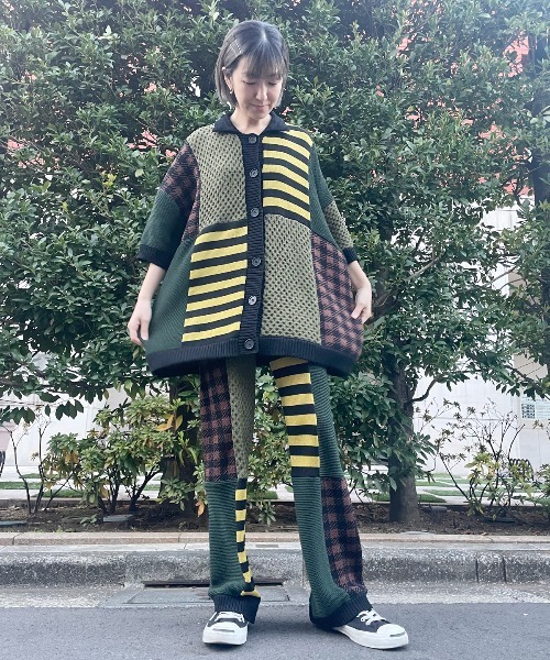 Candy Stripper(キャンディストリッパー)の「COVERED WITH PATTERNS KNIT パンツ(その他パンツ・レディース・カーキ/パープル/ブラック・2)」の22枚目の写真