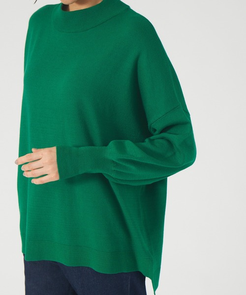 abahouse mavie(アバハウスマヴィ)の「レーヨンアクリルビッグPO(ニット/セーター・レディース・ブラック/ホワイト/グリーン・フリー)」の15枚目の写真