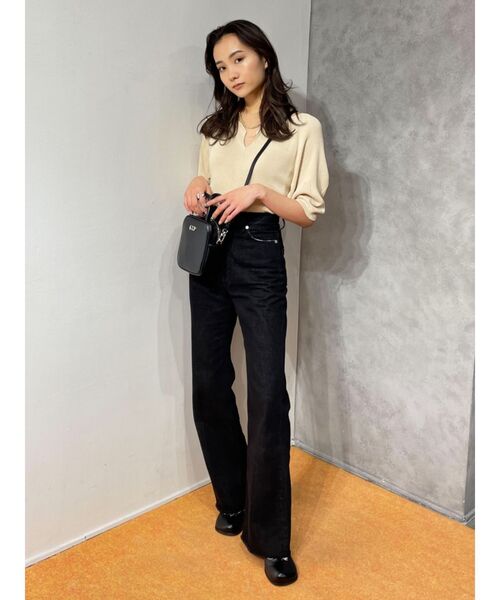 EMODA（エモダ）の「センタープレスフレアジーンズ（デニムパンツ・レディース・ホワイト/ブラック/その他・SMALL/MEDIUM/X-SMALL）」の11枚目の写真