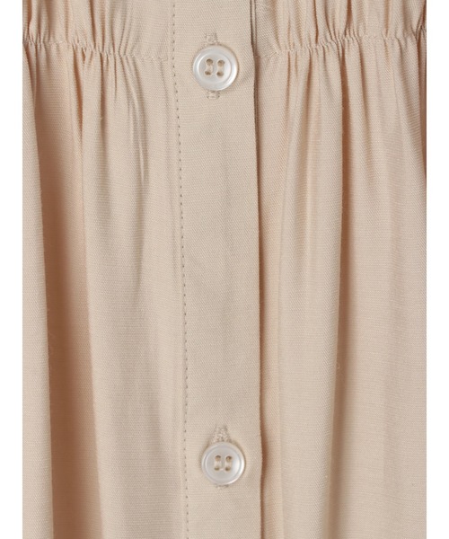 earth music&ecology（アースミュージックアンドエコロジー）の「シャーリングギャザーワンピース（無地）*（ワンピース・レディース・ベージュ・FREE）」の19枚目の写真