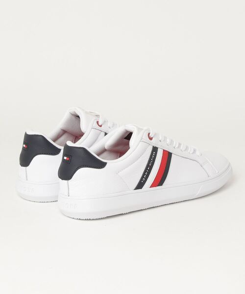 TOMMY HILFIGER（トミーヒルフィガー）の「レザーカップソールスニーカー（スニーカー・メンズ・ホワイト/ネイビー・26cm/26.5cm/27.5cm/28cm）」の12枚目の写真