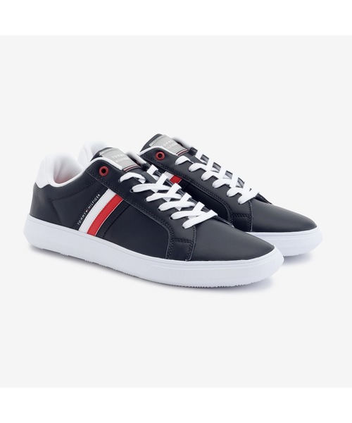 TOMMY HILFIGER（トミーヒルフィガー）の「レザーカップソールスニーカー（スニーカー・メンズ・ホワイト/ネイビー・26cm/26.5cm/27.5cm/28cm）」の15枚目の写真