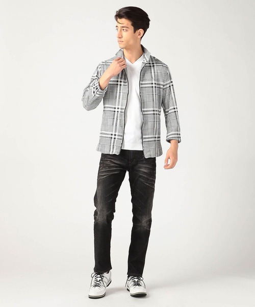 NICOLE CLUB FOR MEN（ニコルクラブフォーメン）の「アラカルトデニム５ポケットパンツ（その他パンツ・メンズ・インディゴブルー/ホワイト系/ブラック・SMALL/MEDIUM/X-LARGE/LARGE）」の8枚目の写真