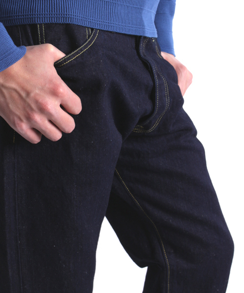 Denime（ドゥニーム）の「【Made in Japan】LINEN MIX 5P DENIM PANTS/リネンワイドデニムパンツ（デニムパンツ・メンズ・インディゴブルー・LARGE/MEDIUM/SMALL）」の11枚目の写真