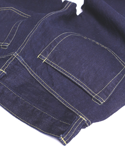 Denime（ドゥニーム）の「【Made in Japan】LINEN MIX 5P DENIM PANTS/リネンワイドデニムパンツ（デニムパンツ・メンズ・インディゴブルー・LARGE/MEDIUM/SMALL）」の3枚目の写真