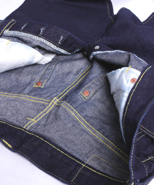 Denime（ドゥニーム）の「【Made in Japan】LINEN MIX 5P DENIM PANTS/リネンワイドデニムパンツ（デニムパンツ・メンズ・インディゴブルー・LARGE/MEDIUM/SMALL）」の4枚目の写真