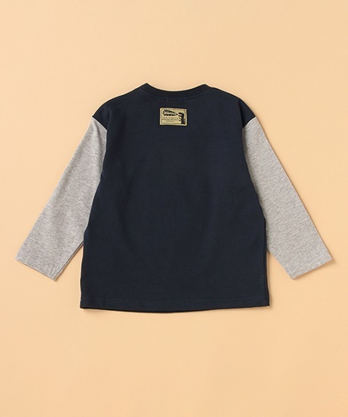 kladskap(クレードスコープ)の「アウトドアザウルス長袖Tシャツ(Tシャツ/カットソー・キッズ・オフホワイト/ネイビー・120cm/80cm/110cm/100cm/130cm/90cm)」の6枚目の写真