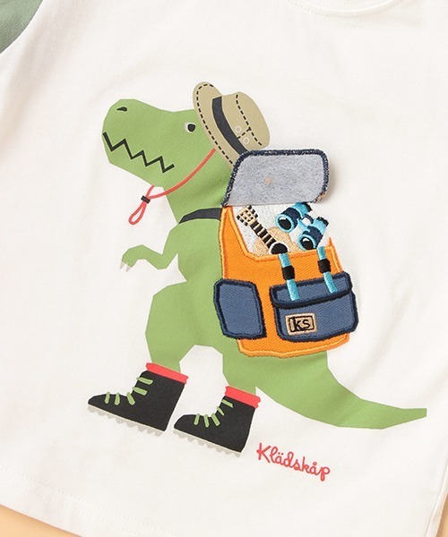 kladskap(クレードスコープ)の「アウトドアザウルス長袖Tシャツ(Tシャツ/カットソー・キッズ・オフホワイト/ネイビー・120cm/80cm/110cm/100cm/130cm/90cm)」の12枚目の写真