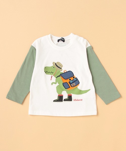 kladskap(クレードスコープ)の「アウトドアザウルス長袖Tシャツ(Tシャツ/カットソー・キッズ・オフホワイト/ネイビー・120cm/80cm/110cm/100cm/130cm/90cm)」の17枚目の写真