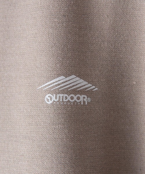 OUTDOOR PRODUCTS(アウトドアプロダクツ)の「【OUTDOOR PRODUCTS/アウトドアプロダクツ】防シワ UVカット ポンチ素材袖エンボスロゴスウェットトレーナー イージーケア商材 ワンポイントブランドロゴ(スウェット・メンズ・カーキ/ブラック/ホワイト・MEDIUM/X-LARGE/LARGE)」の8枚目の写真