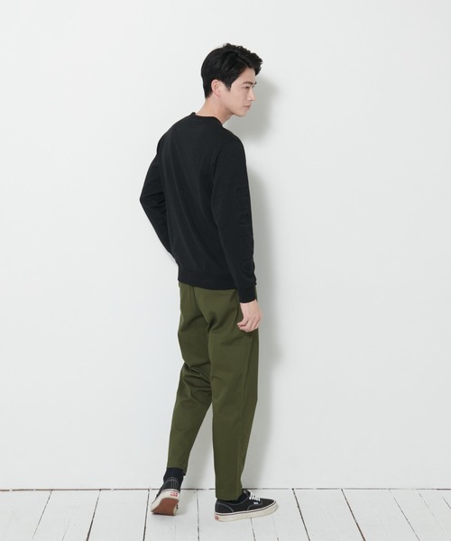 OUTDOOR PRODUCTS(アウトドアプロダクツ)の「【OUTDOOR PRODUCTS/アウトドアプロダクツ】防シワ UVカット ポンチ素材袖エンボスロゴスウェットトレーナー イージーケア商材 ワンポイントブランドロゴ(スウェット・メンズ・カーキ/ブラック/ホワイト・MEDIUM/X-LARGE/LARGE)」の15枚目の写真
