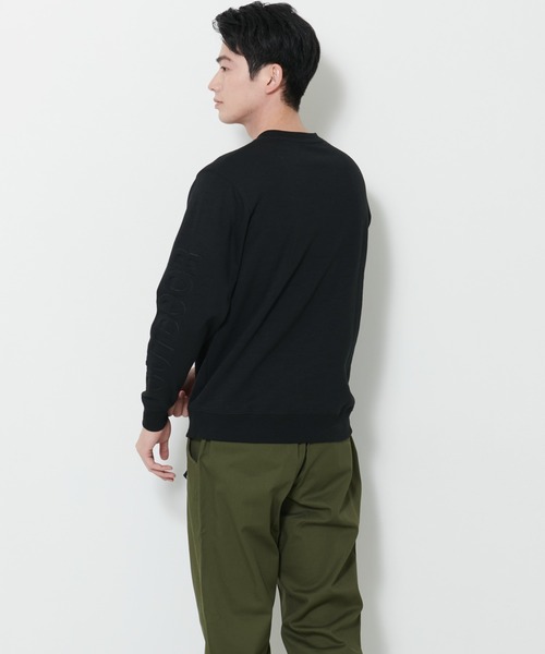 OUTDOOR PRODUCTS(アウトドアプロダクツ)の「【OUTDOOR PRODUCTS/アウトドアプロダクツ】防シワ UVカット ポンチ素材袖エンボスロゴスウェットトレーナー イージーケア商材 ワンポイントブランドロゴ(スウェット・メンズ・カーキ/ブラック/ホワイト・MEDIUM/X-LARGE/LARGE)」の19枚目の写真