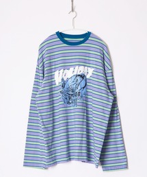 SUPER FINE BORDER L/S T-SHIRT (INUWASHIKUN) スーパーファインボーダーロングスリーブTシャツ (イヌワシクン)