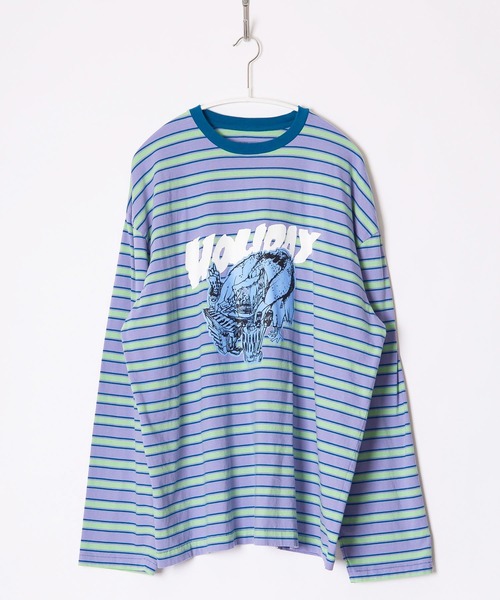 SUPER FINE BORDER L/S T-SHIRT (INUWASHIKUN) スーパーファインボーダーロングスリーブTシャツ (イヌワシクン)