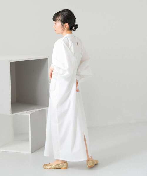 KBF（ケイビーエフ）の「ギャザーボリュームワンピース（ワンピース・レディース・オフホワイト/ベージュ/ブラック・ONE）」の9枚目の写真